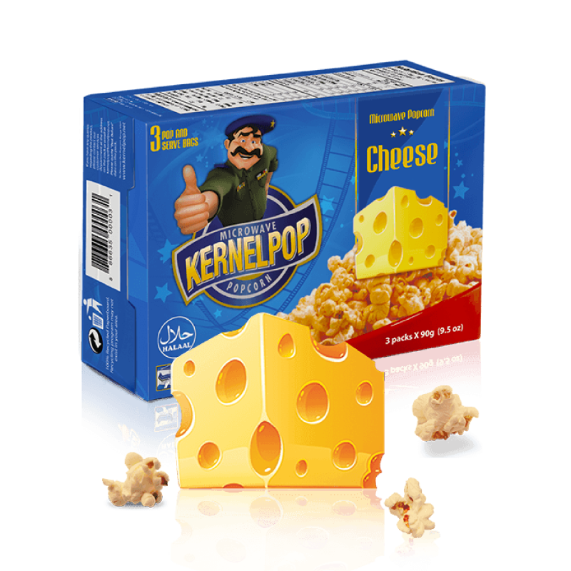 Kernelpop Microwave Popcorn Cheese 3x1