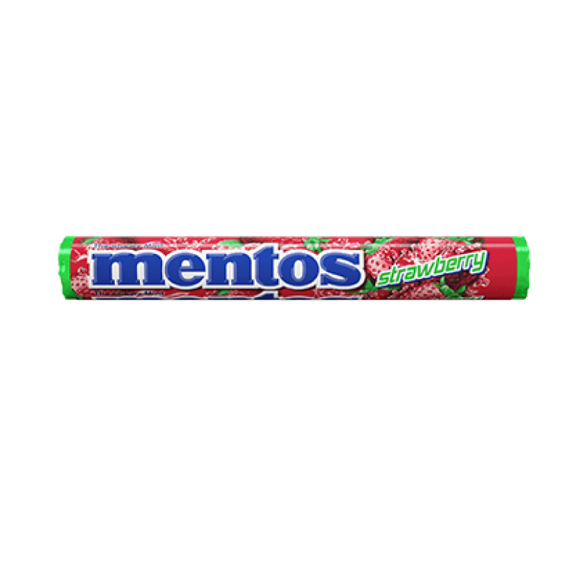 Mentos 14P Strawberry (24 Stick in a Box)