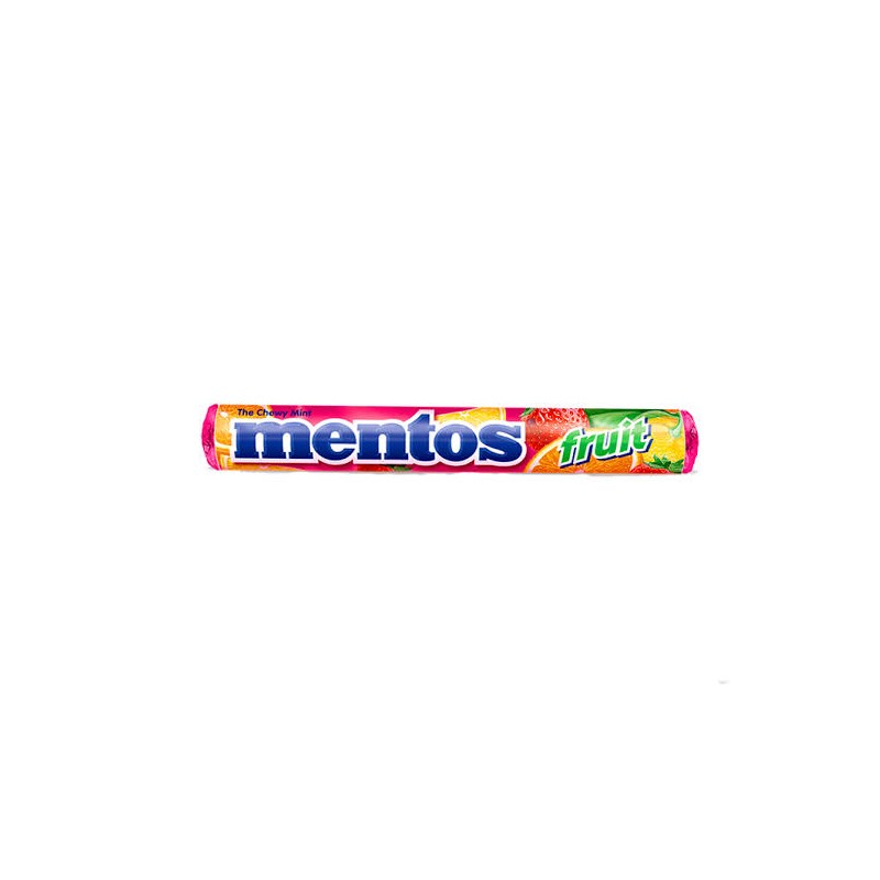 Mentos 14P Roll Fruit 1s (Single Stick)