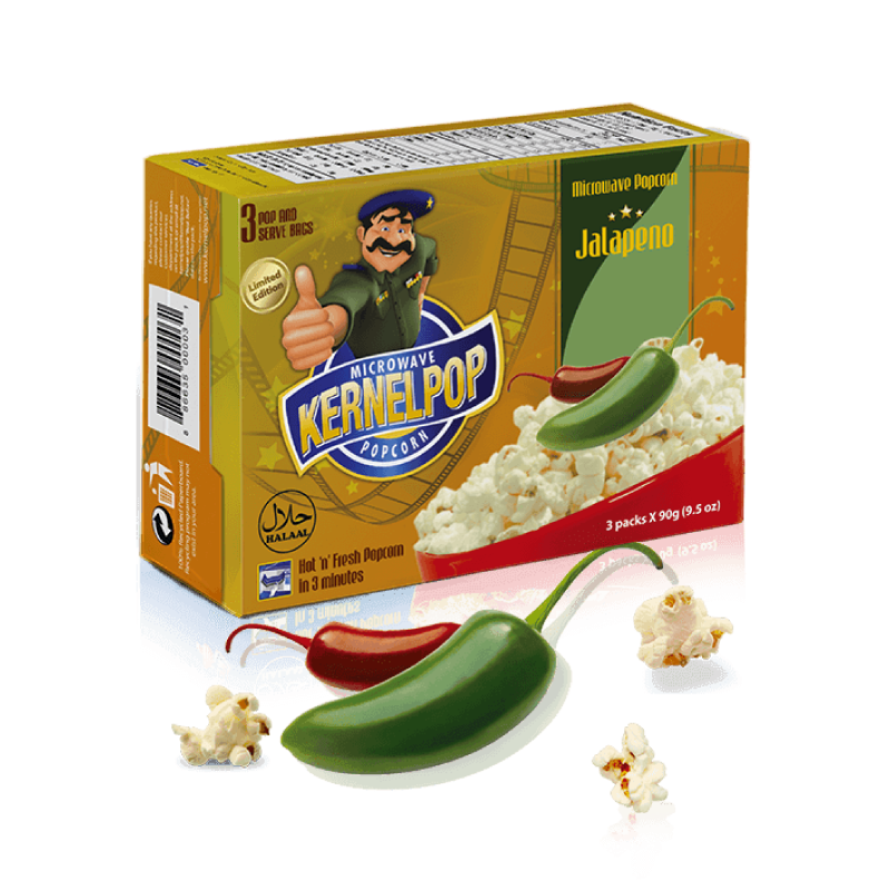 Kernelpop Microwave Popcorn Jalapeno 3x1