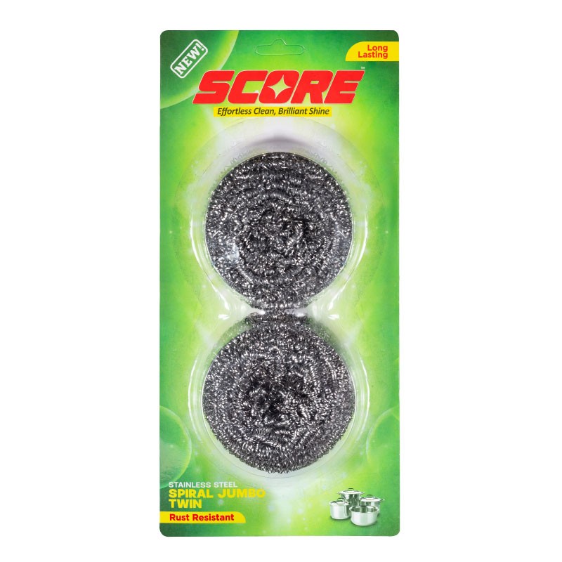 Stainless Steel Spiral Jumbo Twin Pack