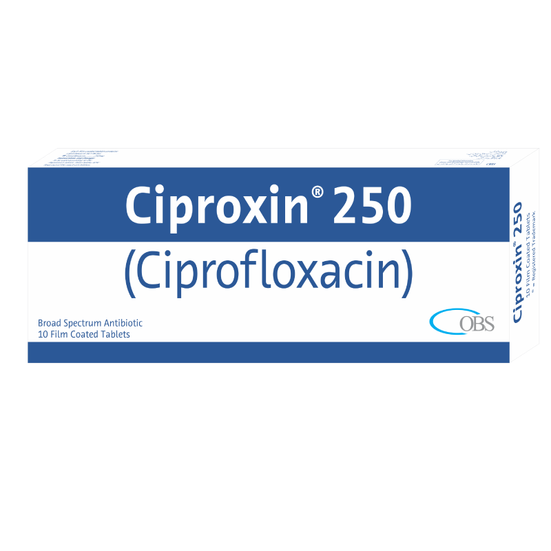 Ciproxin 250mg Tablets 10s
