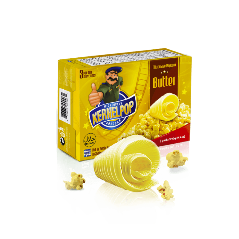 Kernelpop Microwave Popcorn Butter 3x1